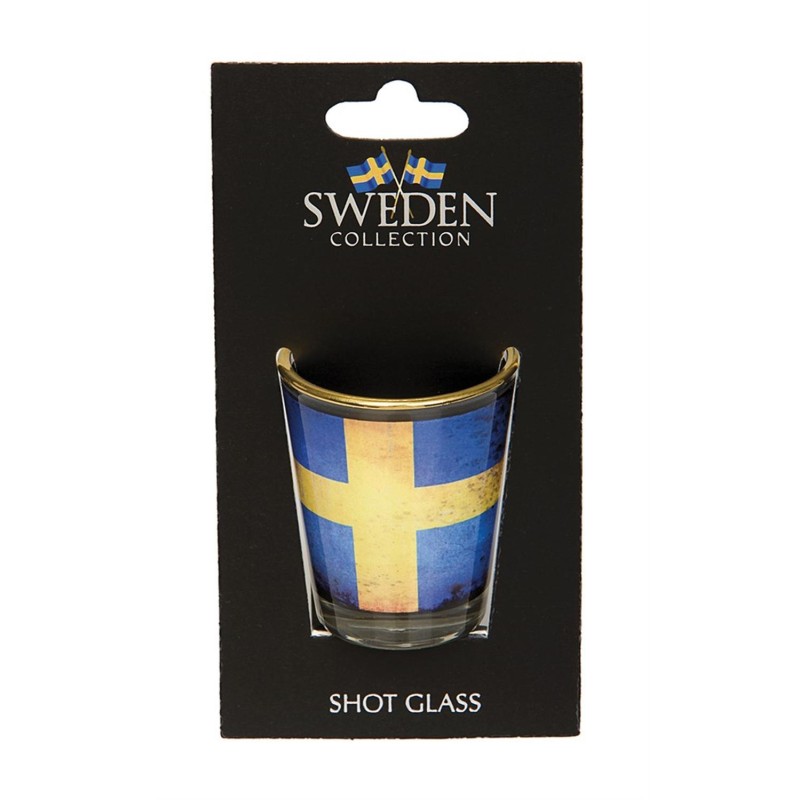 Shotglas Flagga Sverige