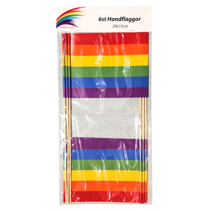 Pride Flagga 6-pack Papp HBTQ+