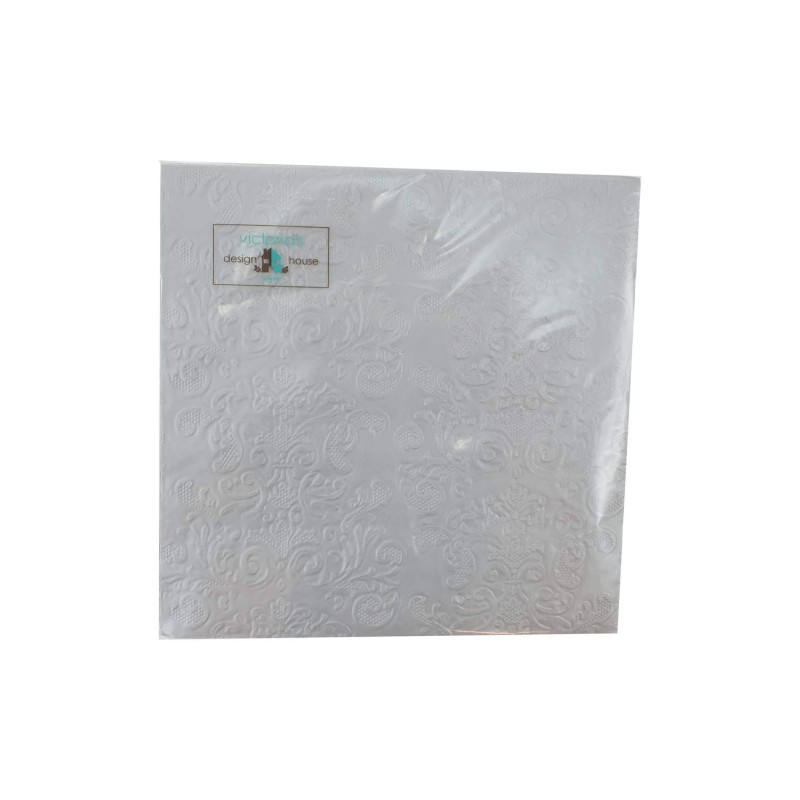 Kaffeservetter Silvermetall 25x25cm