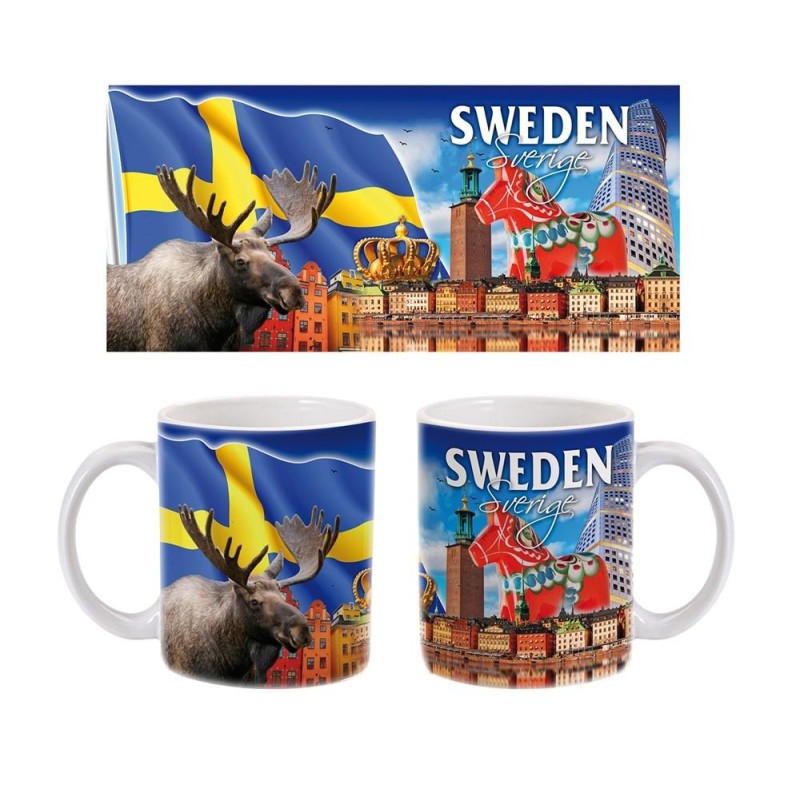 Vas Beige Grå Brun Keramik