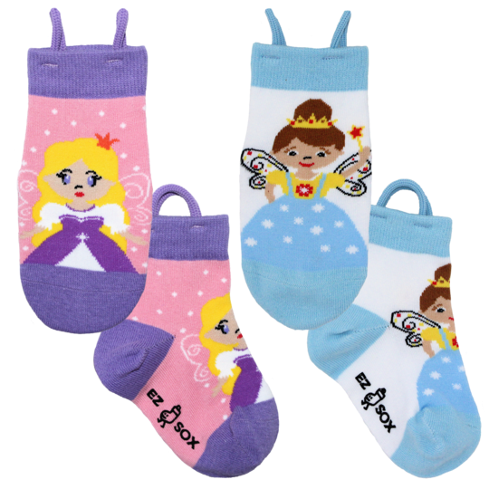 Ezsox barnstrumpor - Älva o Prinsessa 2-pack (31-34)