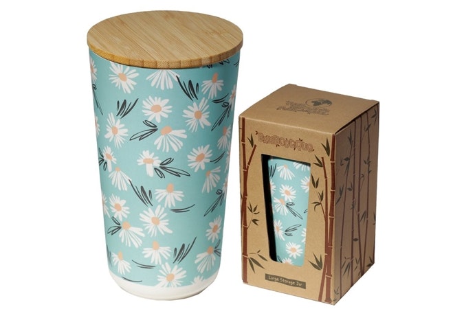 Förvaringsburk bambu Large - Prästkrage