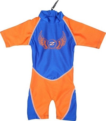 Zunblock UV-dräkt Rocky blå/orange 74-92cl