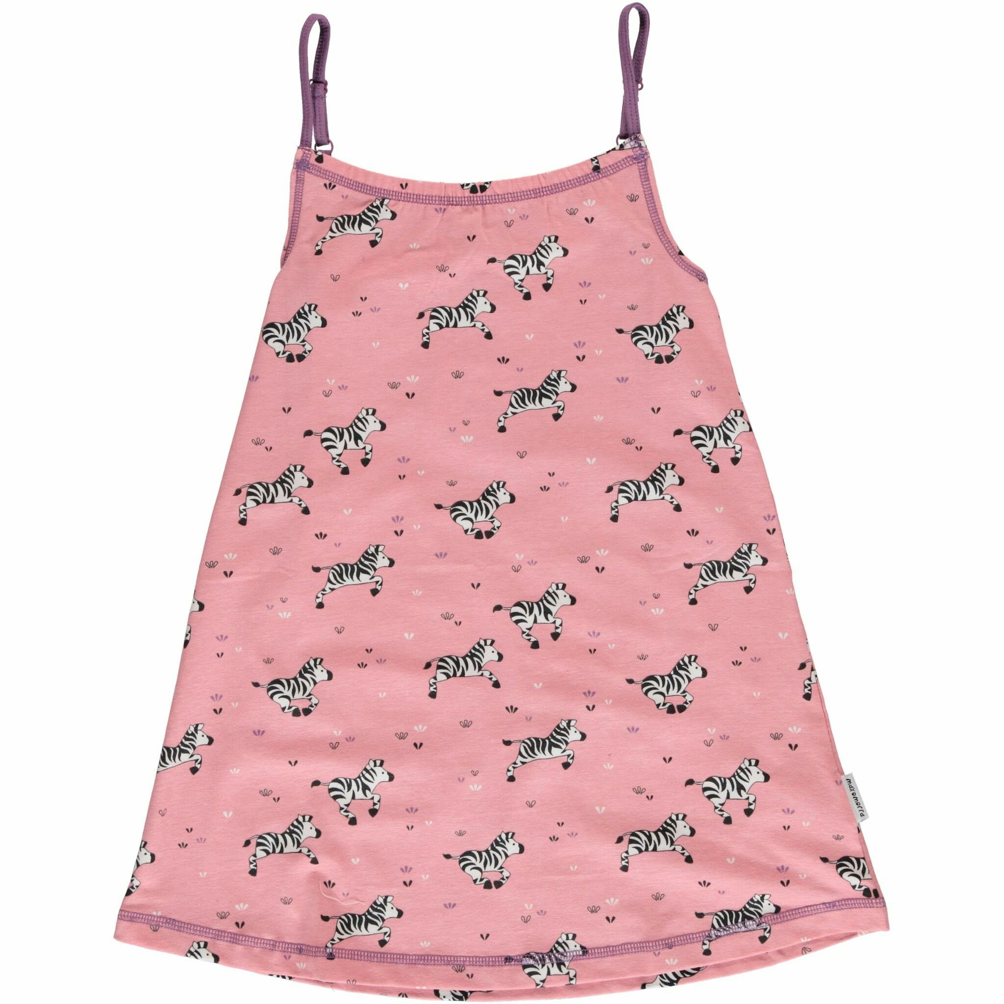 MAXOMORRA KLÄNNING SPAGETTI ZEBRA 86-128cl