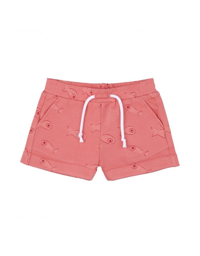 Shorts sugar coral- GOTS bomull 18mån-6år