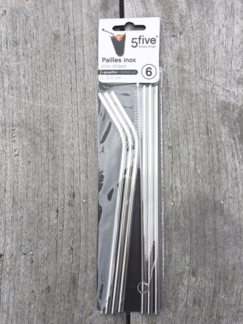 Sugrör i metall - 6-pack
