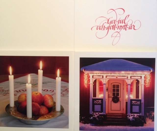 Julkort dubbla julstämning - 14st