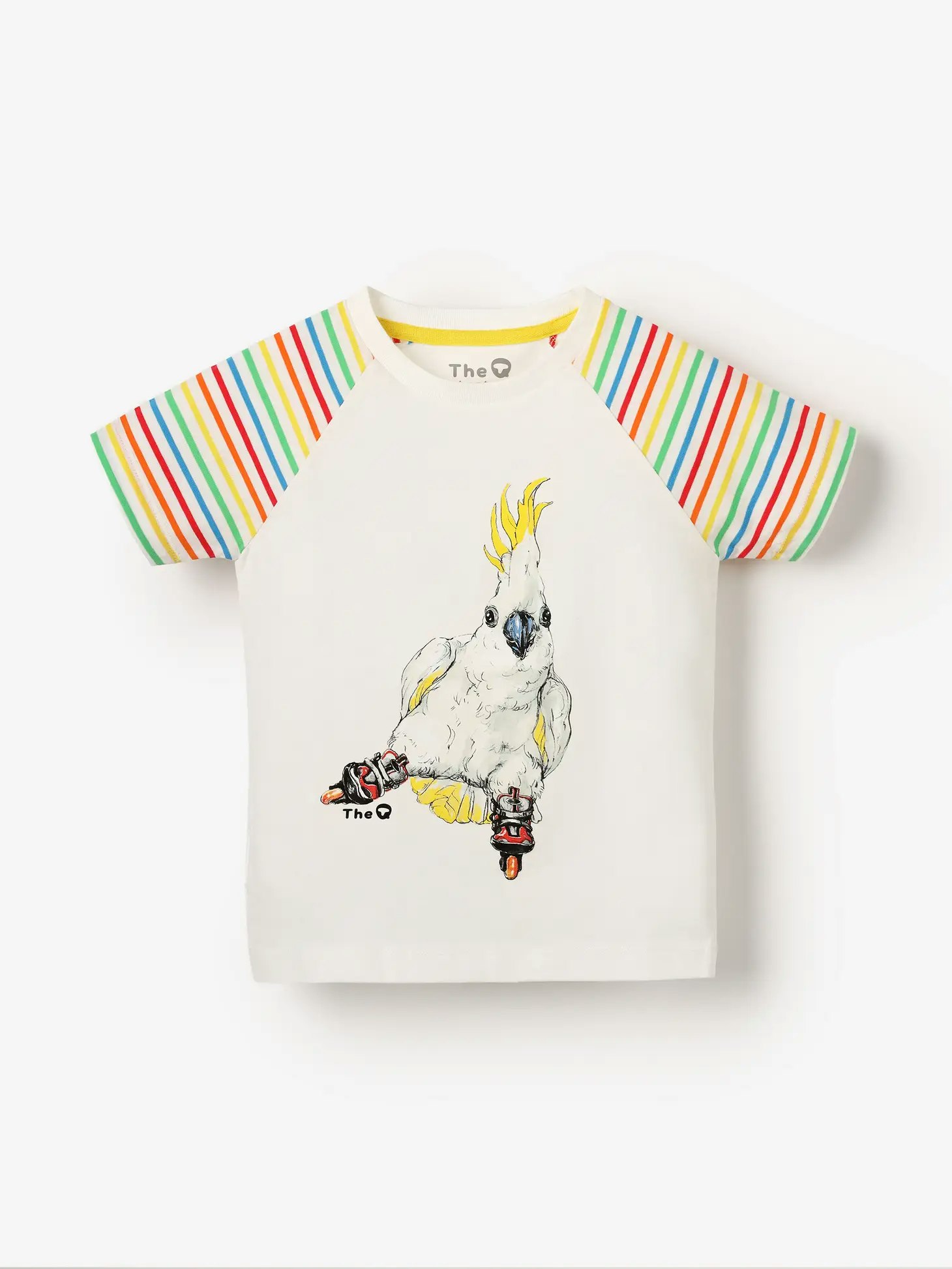 T-shirt kortärmad skateande Kakaduva - 2-8år