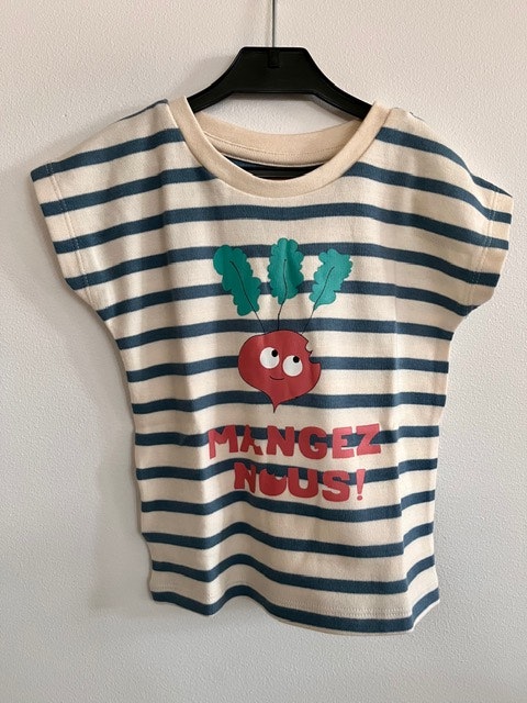 T-shirt kortärmad randig - Rädisa 24mån-4år
