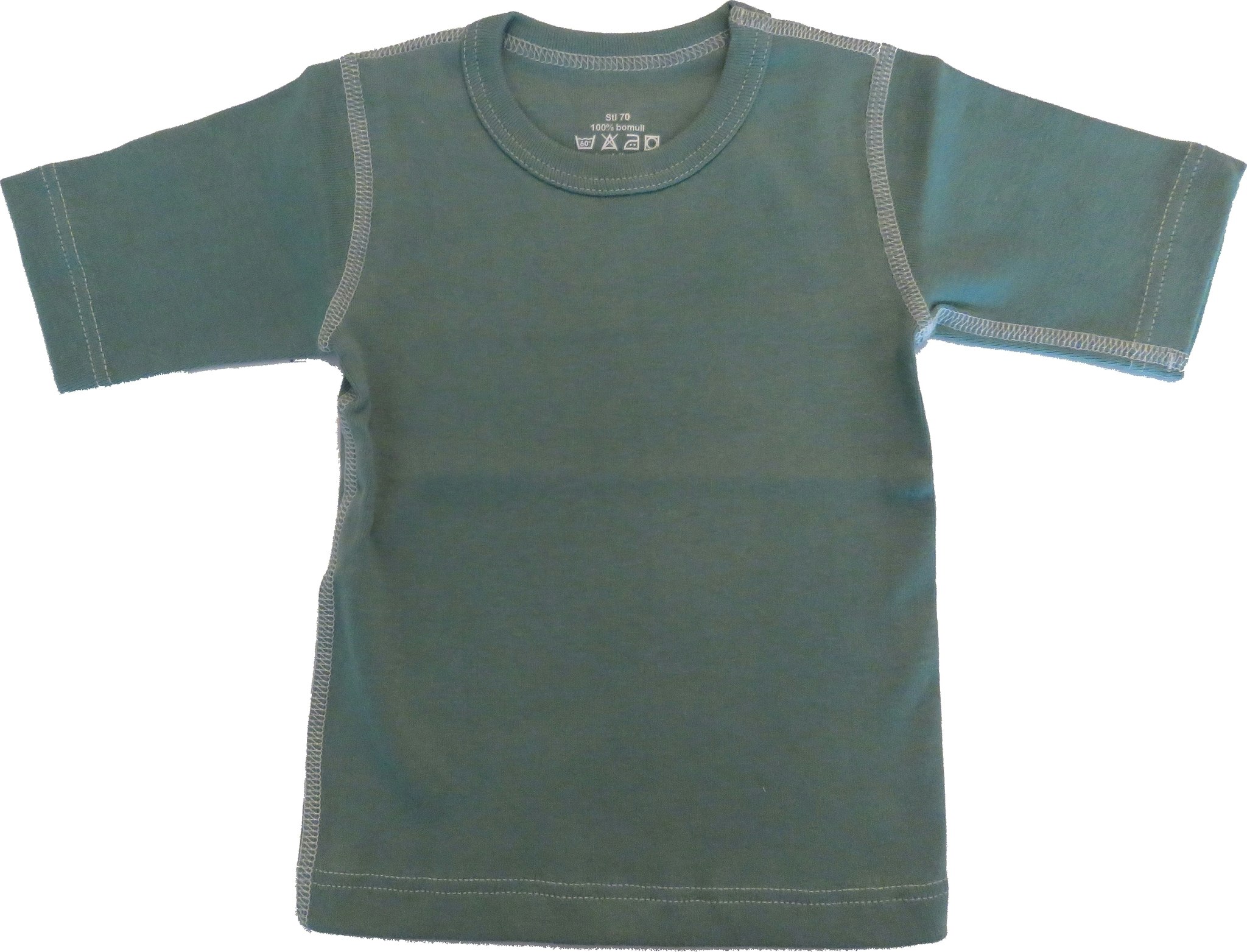 Basic t-shirt kortärmad militärgrön 70/80cl, 80/90cl
