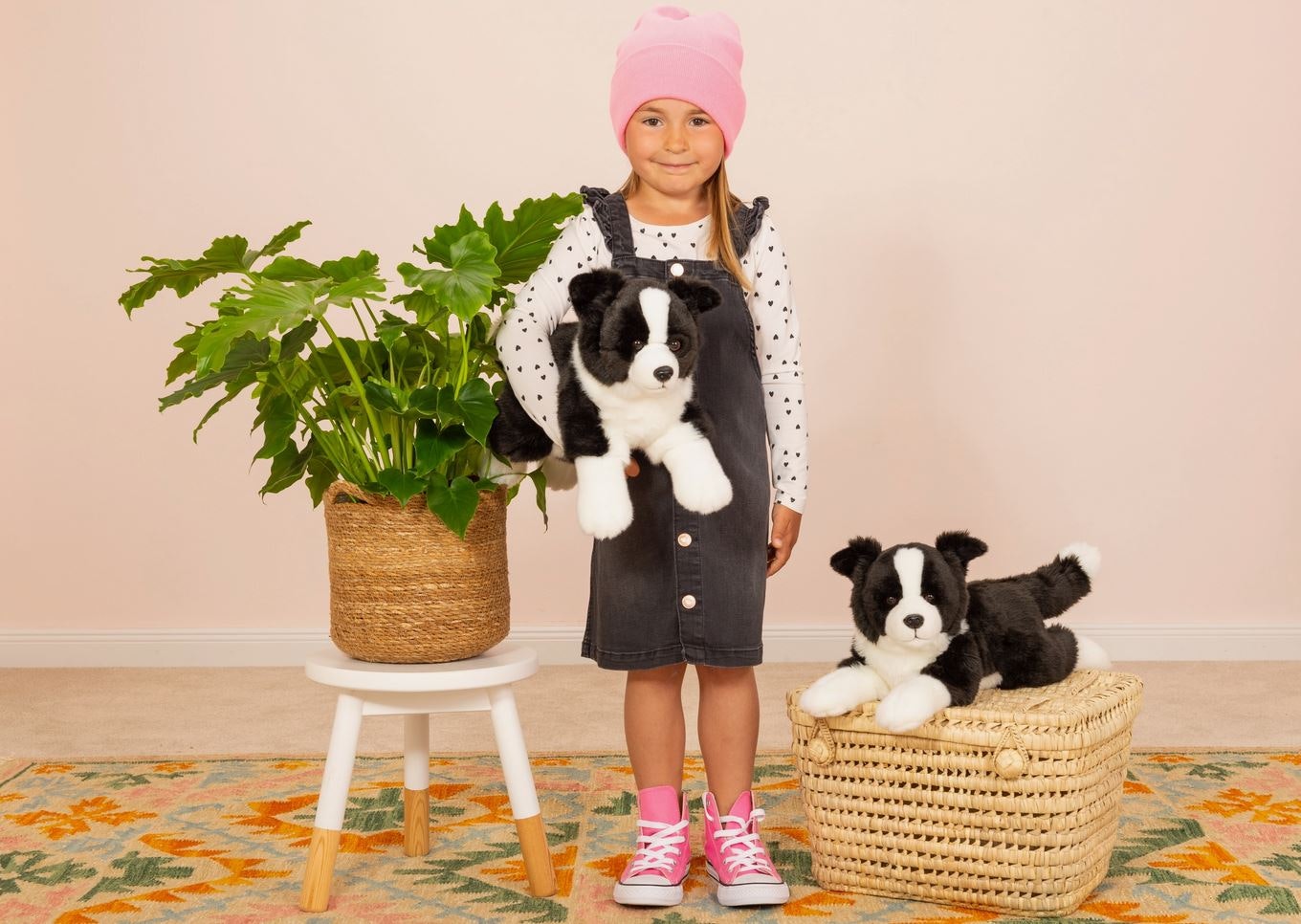 Mjukisdjur Border collie ligganade 45cm