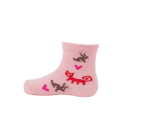 Barnstrumpa Merinoull Rabbit - Rosa 16/19