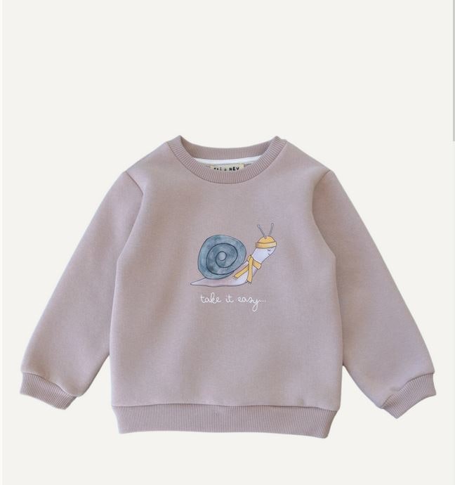 Sweatshirt för barn - Snigel 1-24mån