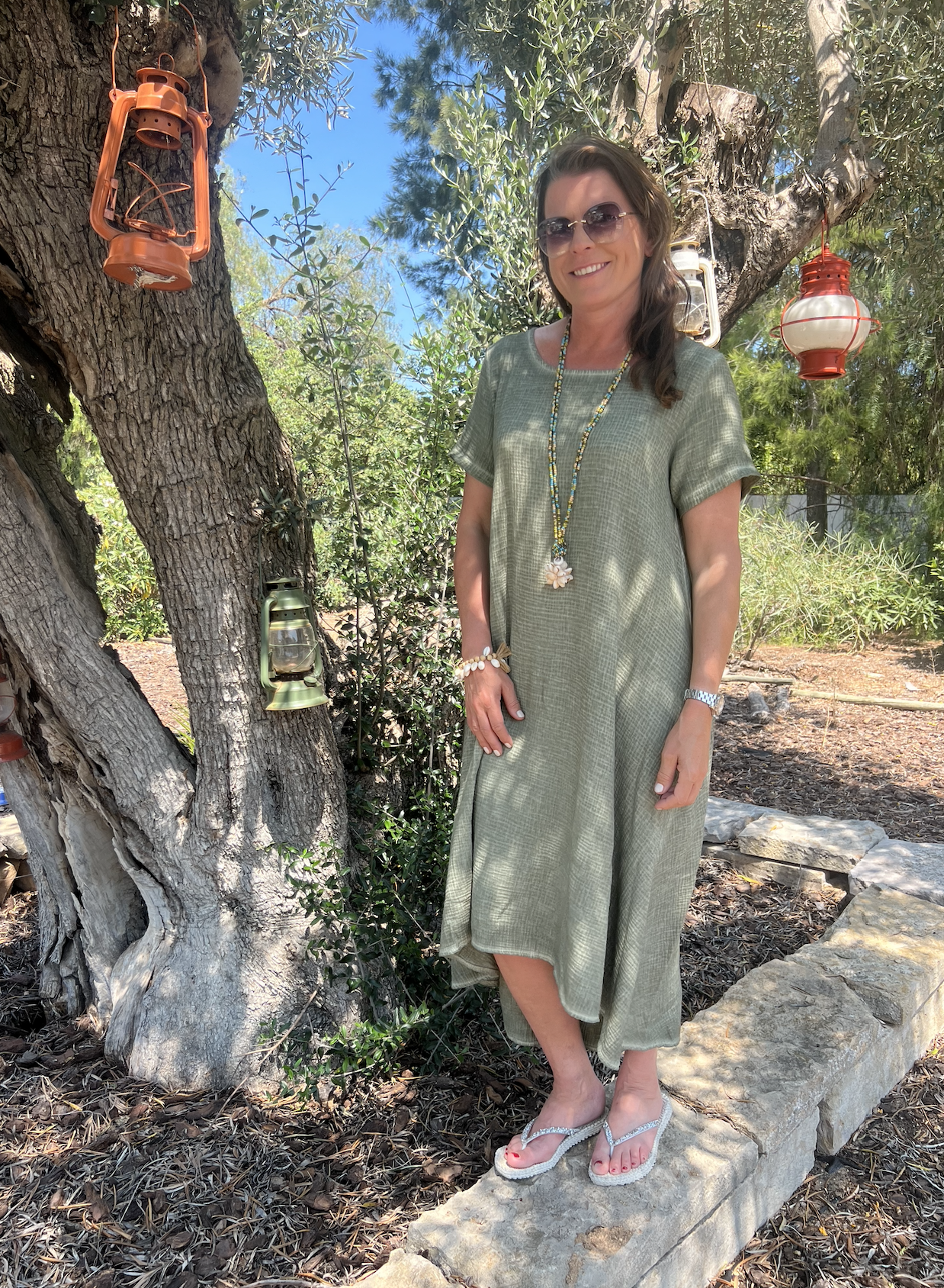 Klänning Tavira kaki