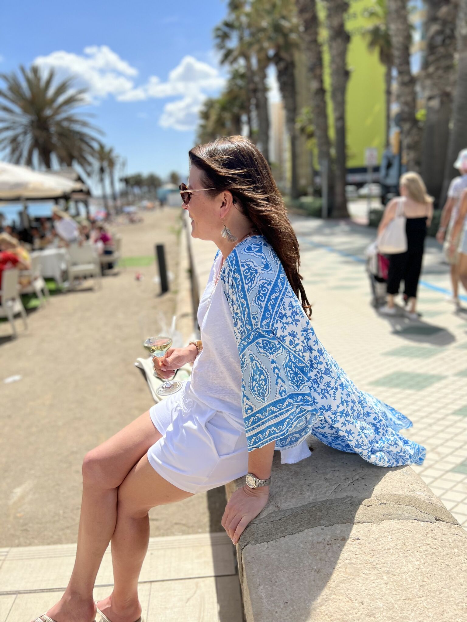 Kimono summer breeze sky blue