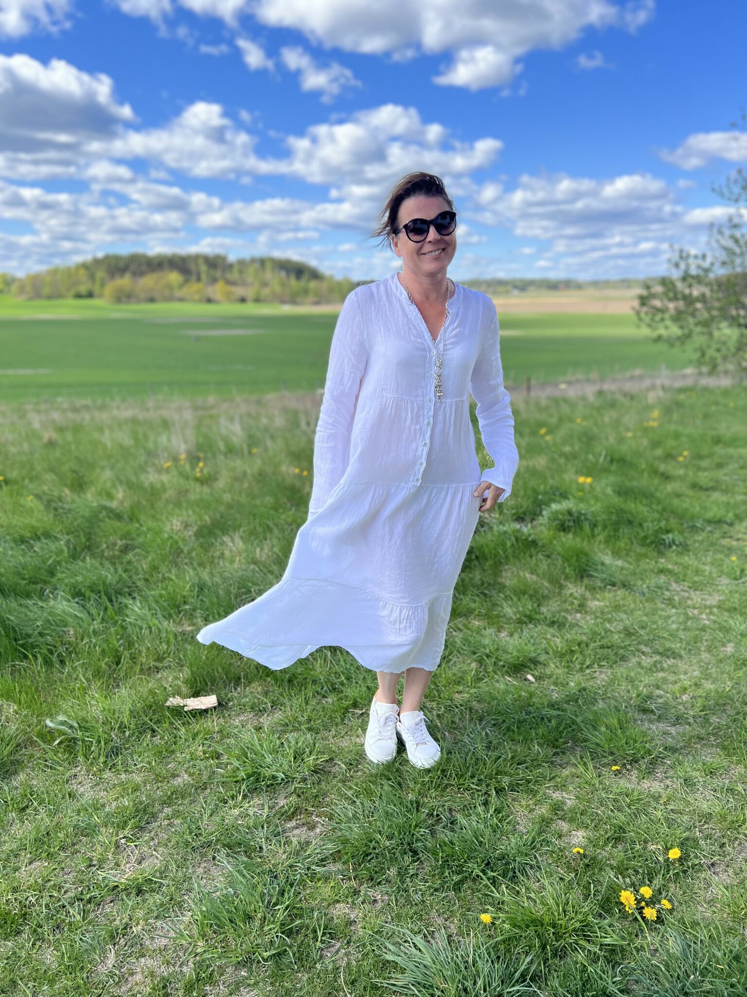 Maxiklänning i linne Free spirit