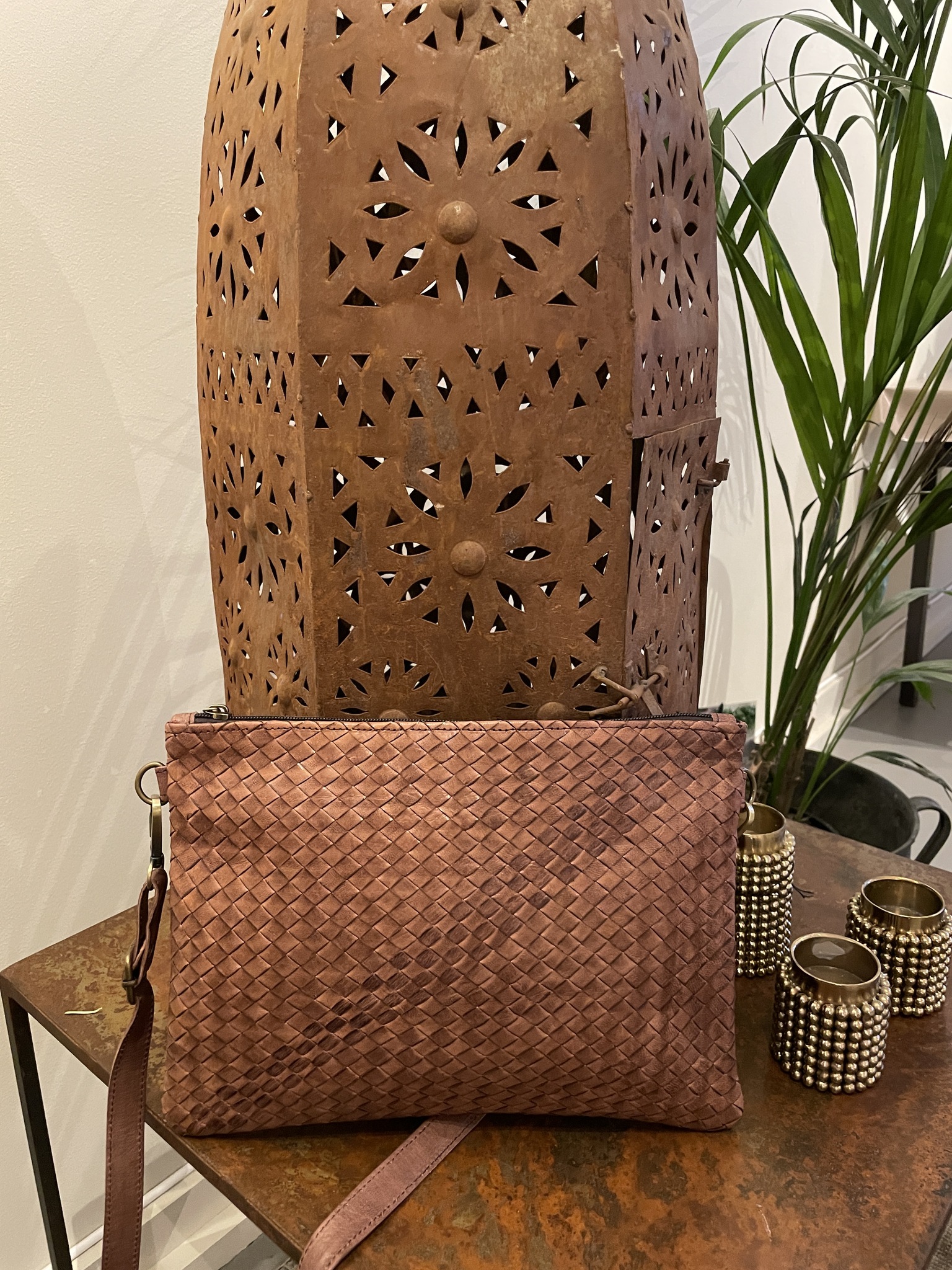 Skinnväska flätad Marrakesh