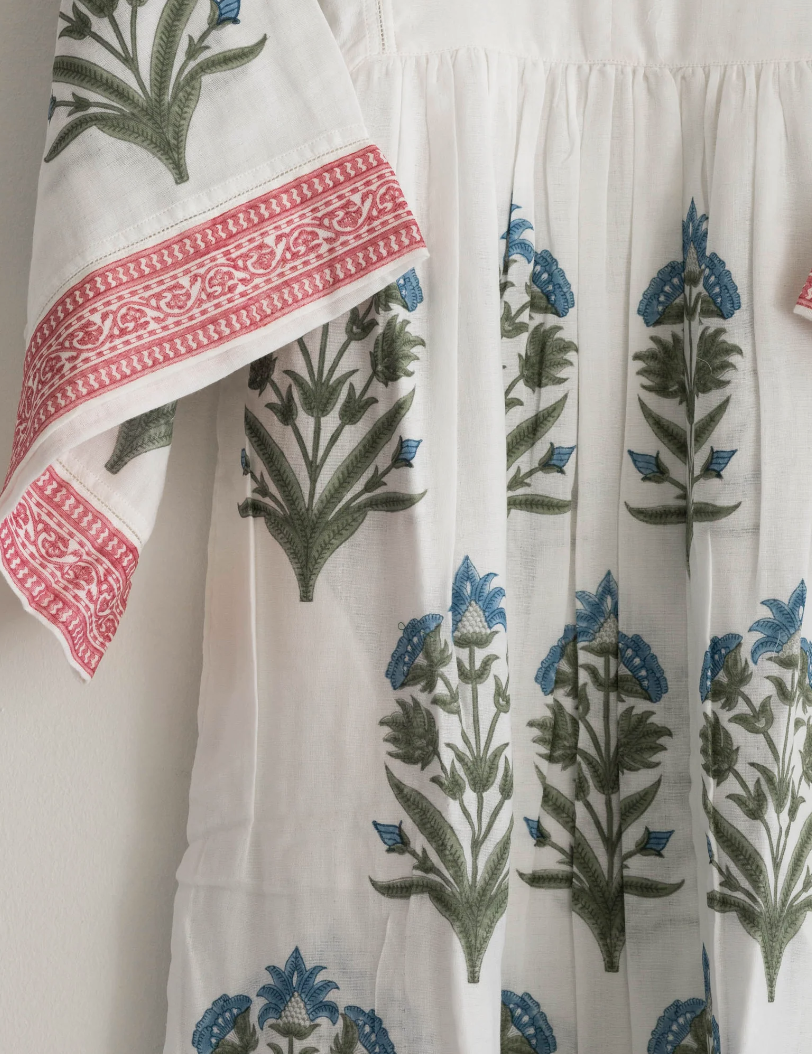 Bouquet Maxi Sheer klänning