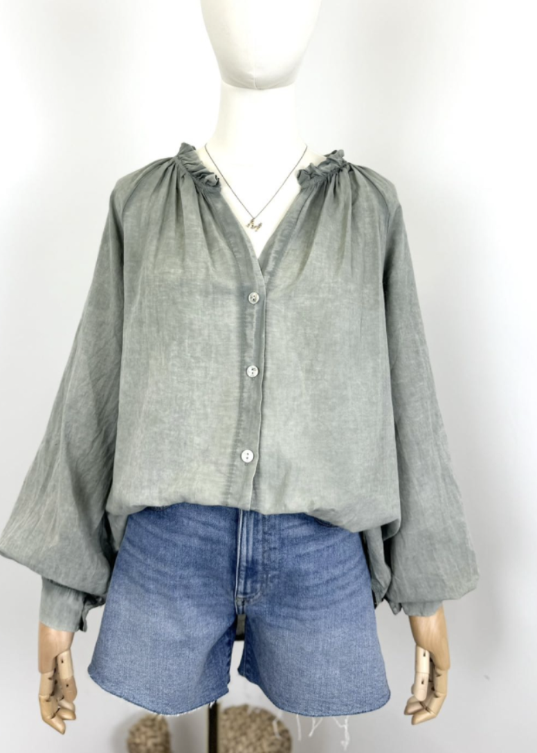 Vintage washed cotton blouse