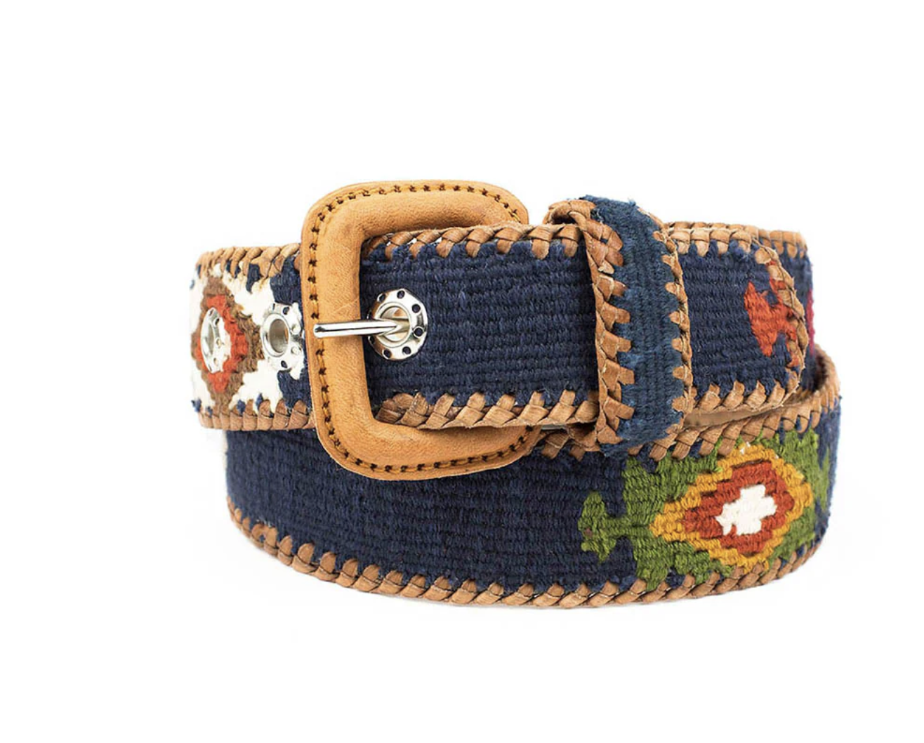 ETHNIC BELTS unisex navy