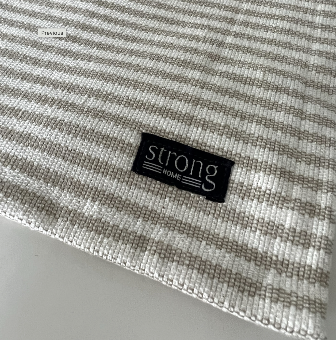 Bordstablett Stripe Oxford Sand Beige