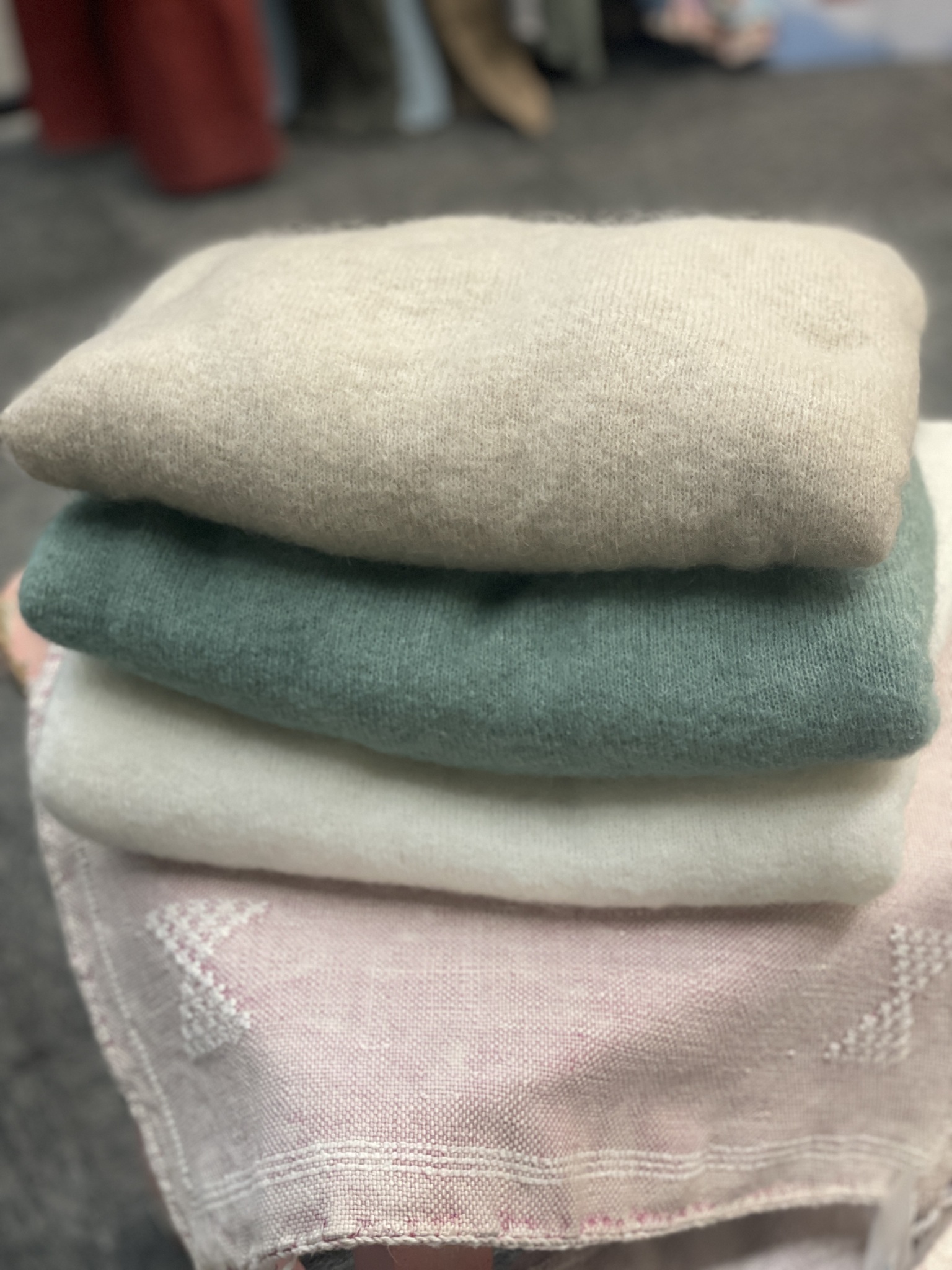 Pearl Glow Mohair Sweater