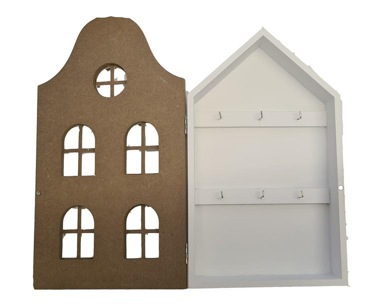 Nyckelskåp Vitt trä 34 cm