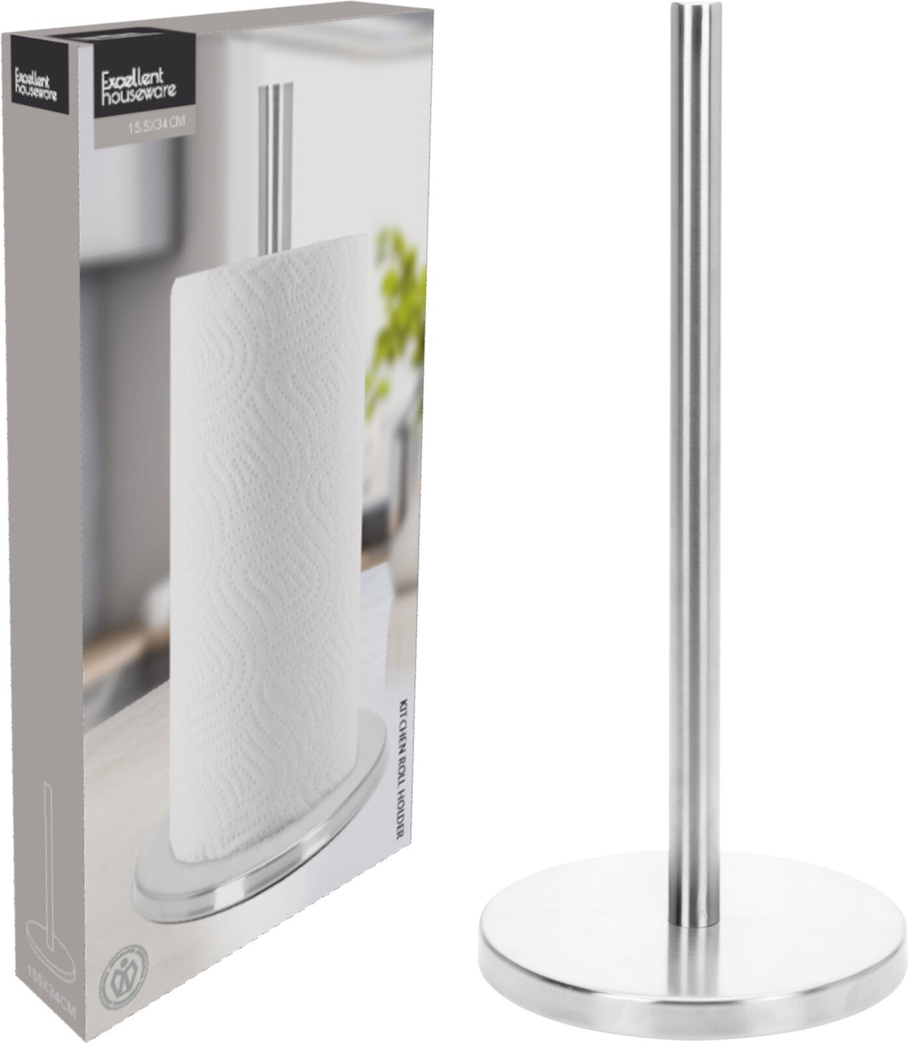 Hushållsrullehållare Rostfri 32 cm