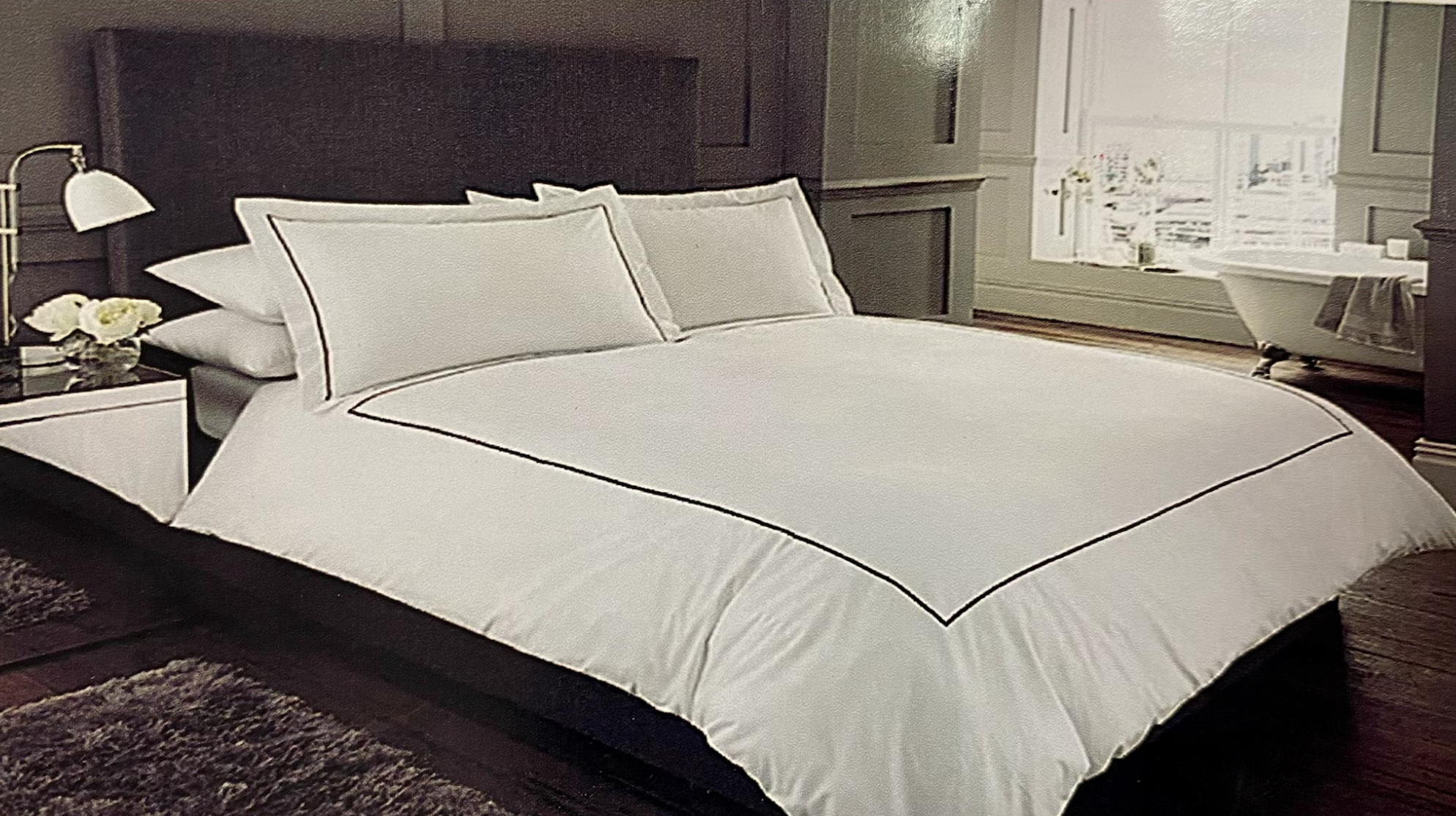 Bäddset kingsize percale T 320, 100% bomull