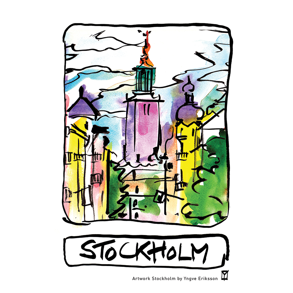 Stockholm/Blickfång Affisch/Yngve Eriksson Art & Design