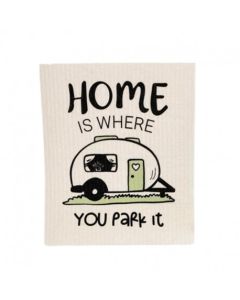 Disktrasa home is where you park it husvagn