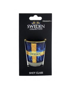 Shotglas Älg/Flagga Sverige