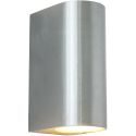 Mats II Väggarmatur 2xGU10-sockel IP44 Aluminium