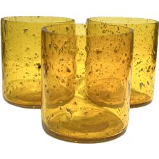 Ljuskopp Glas Transparent Orange Brun Grå