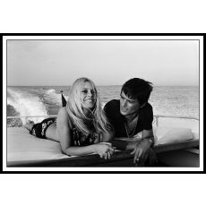 Bardot &Delon St,Tropez 50x70 699 Tavla med ram (svart)