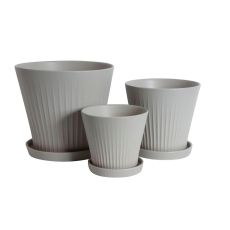 Kruka Beige/Grå 3-set