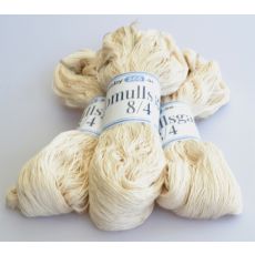 200 grams härva Merc. 8/4 Virkgarn Oblekt