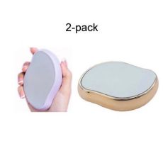 2-pack Guld / Lila Smärtfri fysisk hårborttagning Epilatorer Crystal Hair Eraser
