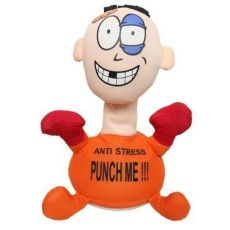 Rolig Punch Me Screaming Doll, interaktiva leksaker Orange