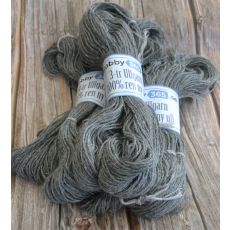 Hobby365:s egna 3-trådiga Ullgarn Mörkgrå