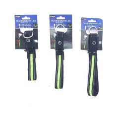 Halsband Hund Nylon LED i olika storlekar katt hundkoppel koppel