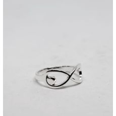 "Endless-love"-ring helt i silver