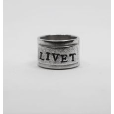 LIVET-ring helt handgjord i silver