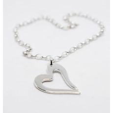 "Open Heart"-armband helt i silver