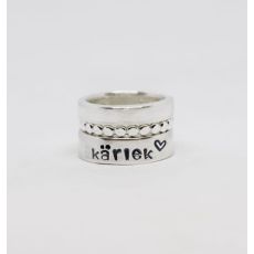 Härlig trippelring -"kärlek"