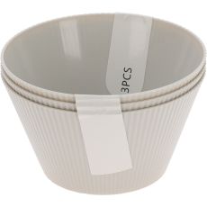 Skål Grå 3-pack Melamin
