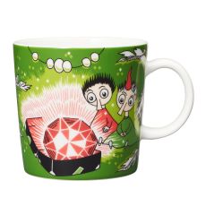 Arabia - Mumin / Moomin mugg - Tofslan o Vifslan grön Design Tove Jansson
