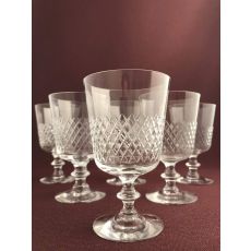 Kosta boda - Diamant - 6 st Vit Vinglas design Vicke Lindstrand