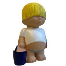 Gustavsberg - Figurin All världens barn Väst / svensk Unicef design Lisa Larson