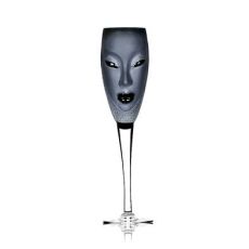 Målerås - Masq Electra - Champagne glas - svart design Mats Jonasson